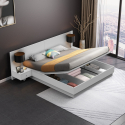 Letto matrimoniale 160x190 cm sollevabile 2 comodini design moderno Schwaz Offerta