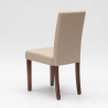 Sedia imbottita con fodera stile henriksdal in legno ristorante Comfort Luxury 