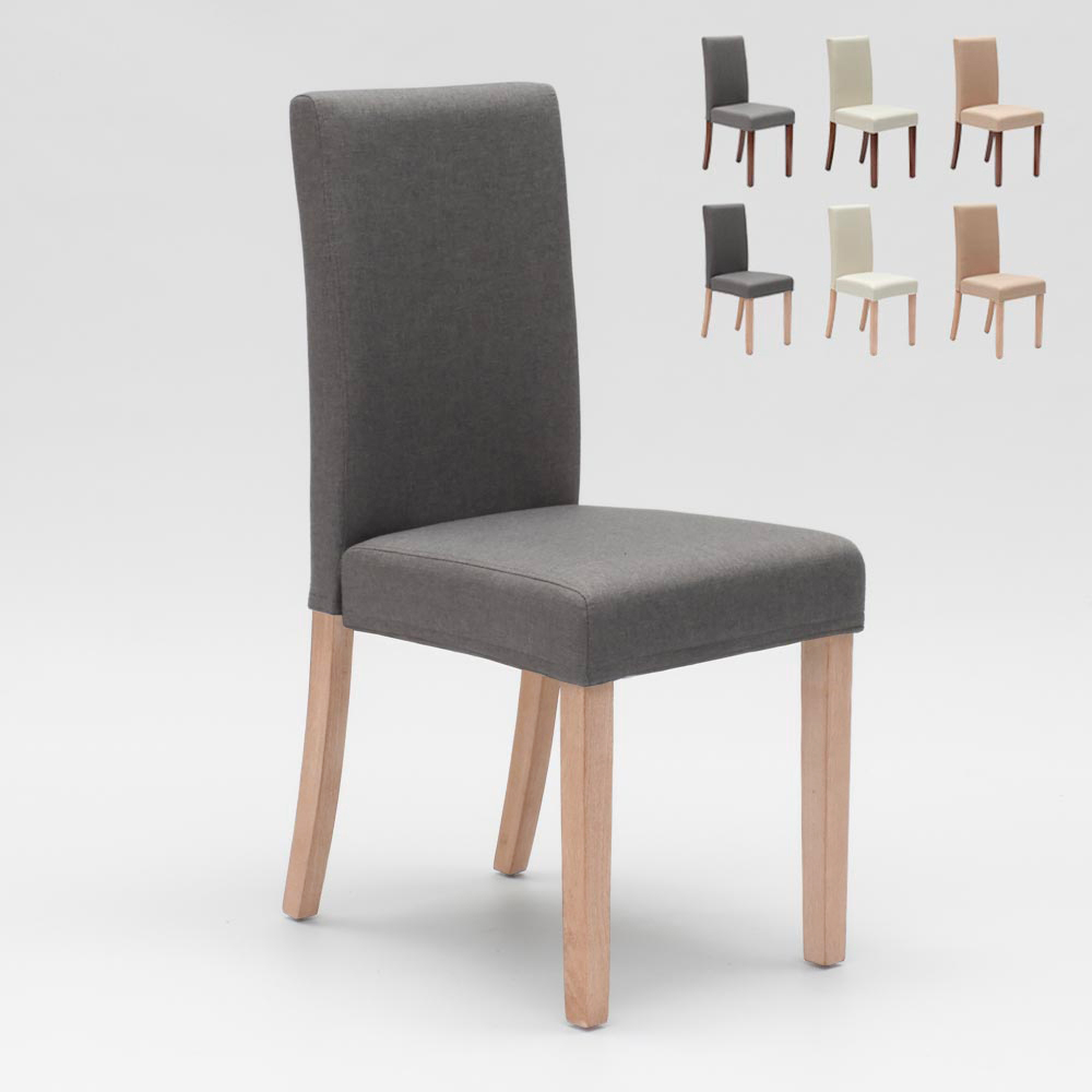 Sedia imbottita con fodera stile henriksdal in legno ristorante Comfort Luxury