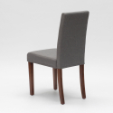 Sedia imbottita con fodera stile henriksdal in legno ristorante Comfort Luxury 