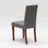 Sedia imbottita con fodera stile henriksdal in legno ristorante Comfort Luxury 