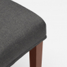 Sedia imbottita con fodera stile henriksdal in legno ristorante Comfort Luxury 