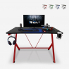 Scrivania gaming PC ergonomica gestione cavi supporto cuffie portabibite 110x70cm Trust in Game Saldi
