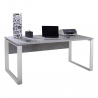 Scrivania 170x80cm ufficio studio smartworking grigio bianco Metaldesk