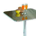 Tavolo bar bistrot top pieghevole quadrato 70x70cm alluminio Locinas Scelta