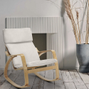 Poltrona sedia a dondolo in legno design scandinavo ergonomica Aalborg Catalogo