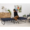 Brandina letto pieghevole ruote e doghe con materasso 80x180 cm Ares Sconti