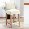 Sgabello per bar e cucina in legno stile Henriksdal 63cm altezza Comfort L Prezzo