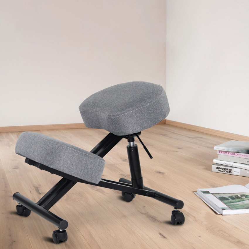  Balancesteel Lux: sedia ergonomica posturale sgabello svedese tessuto 