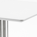 Set 4 sedie impilabile tavolino bianco 90x90cm bar Horeca Prince White 