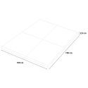 Pavimento gommato antiurto mattonella protettiva palestra 1x1m Fit Square 