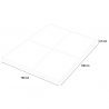 Pavimento gommato antiurto mattonella protettiva palestra 1x1m Fit Square 