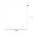 Mattonella 1x1m a incastro modulare pavimento gommato insonorizzante Puzzle HD Dot Modello