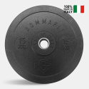 2 x dischi 15 kg olimpionici bilanciere cross training gomma Bumper HD Italy Vendita