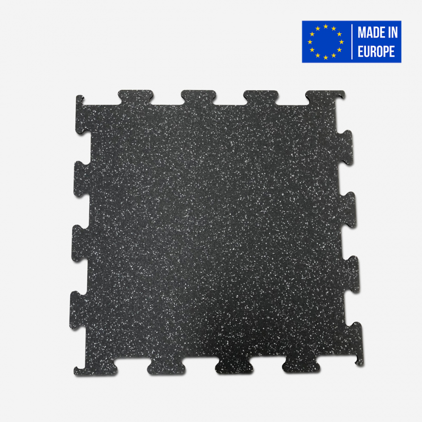 Mattonella 1x1m a incastro modulare pavimento gommato insonorizzante Puzzle HD Dot Promozione