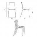 Set tavolo quadrato apribile 70x70cm acciaio 2 sedie esterni Mores 