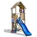 Parco giochi da giardino in legno bambini torretta con scivolo Carol-1 Offerta