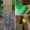 Parco giochi da giardino in legno bambini scivolo altalena Activer Modello