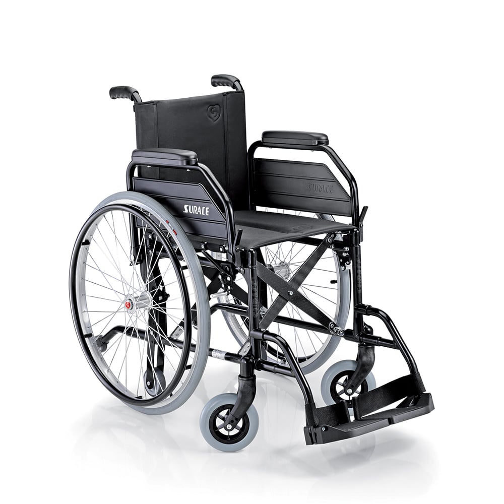 Sedia a rotelle alluminio leggera pieghevole 11,5kg Levi Surace