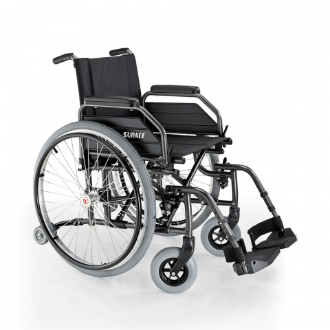 Sedia a rotelle pieghevole autospinta carrozzina leggera anziani disabili Eureka Surace