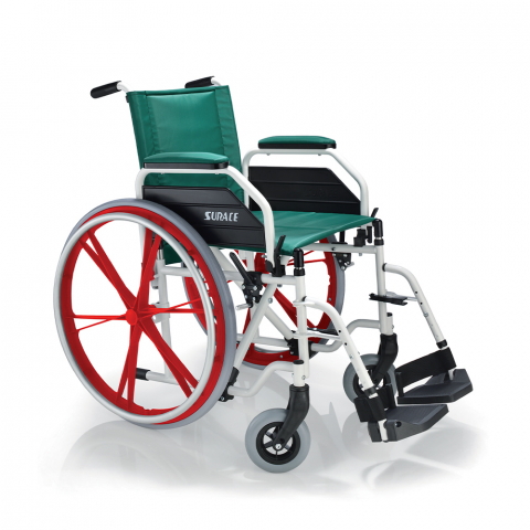 Carrozzina sedia a rotelle anziani disabili alluminio 15kg Itala Surace Promozione