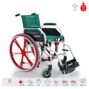 Carrozzina sedia a rotelle anziani disabili alluminio 15kg Itala Surace Offerta