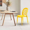 Sedie cucina bar giardino impilabile Design Wedding Holes Messina 