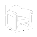 Poltrona sedia luminosa di Design Slide Easy Chair per casa e locali Saldi