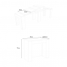Consolle tavolo sala da pranzo allungabile 90x48-296cm legno Venus Noix Catalogo