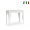 Consolle allungabile 90x42-302cm tavolo sala da pranzo legno bianco Isotta Vendita