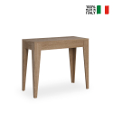Consolle tavolo allungabile 90x42-302cm sala da pranzo legno Isotta Oak Vendita