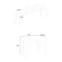 Consolle tavolo allungabile 90x42-302cm sala da pranzo legno Isotta Oak Catalogo