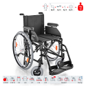 Sedia a rotelle leggera pieghevole 13kg anziani disabili S13 Surace Offerta