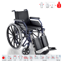 Sedia a rotelle anziani disabili pieghevole poggiagambe 500 XL Surace Offerta