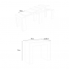 Consolle allungabile 90x42-302cm tavolo legno bianco sala da pranzo Mia Catalogo