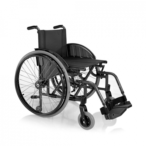 Carrozzina pieghevole anziani disabili autospinta leggera Eureka SC Surace