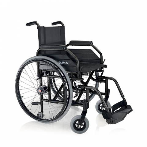 Sedia a rotelle leggera 12,4kg pieghevole alluminio Eureka Super Surace Promozione