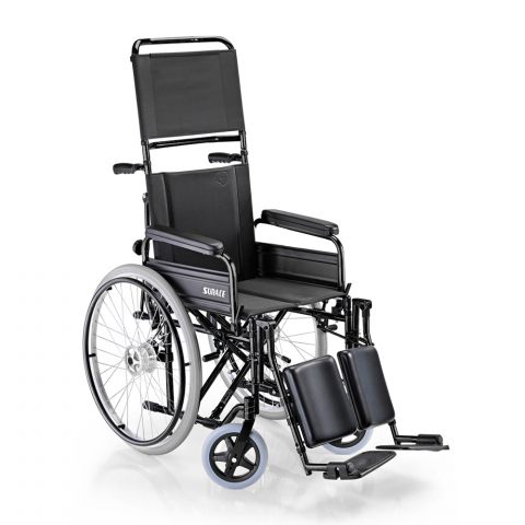 Sedia a rotelle carrozzina con poggiatesta anziani disabili 600 Surace Promozione