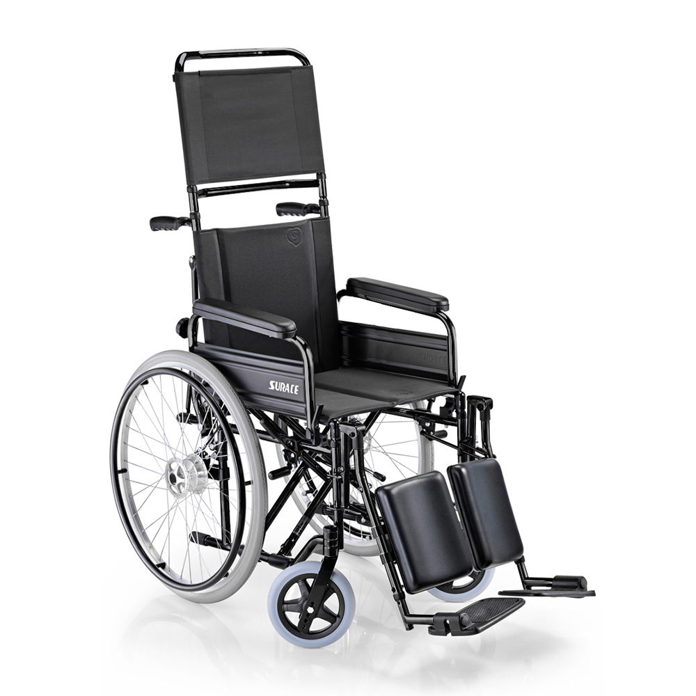 Sedia a rotelle autospinta carrozzina anziani disabili schienale poggiagambe 600 Surace