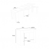 Consolle allungabile tavolo allungabile 90x42-302cm antracite Emy Report Catalogo