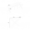 Consolle allungabile design moderno bianco 90x40-300cm cm tavolo da pranzo Diago Catalogo