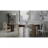 Consolle tavolo sala da pranzo allungabile 90x48-296cm legno Venus Noix Sconti