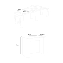 Consolle allungabile tavolo sala da pranzo 90x48-296cm antracite Venus Report Catalogo