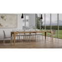 Consolle tavolo allungabile 90x42-302cm sala da pranzo legno Isotta Oak Sconti