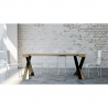 Consolle design moderno allungabile 90x40-300cm tavolo da pranzo Diago Oak Saldi