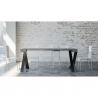Consolle design allungabile 90x40-300cm tavolo moderno Diago Concrete Saldi