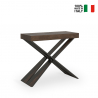 Consolle allungabile 90x40-300cm cm tavolo legno design moderno Diago Noix Vendita