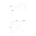 Consolle allungabile 90x40-300cm cm tavolo legno design moderno Diago Noix Catalogo