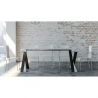 Consolle tavolo da pranzo allungabile 90x40-300cm design marmo Diago Marble Saldi