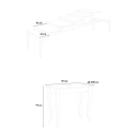 Consolle tavolo classico design allungabile 90x48-308cm legno Olanda Noix Catalogo